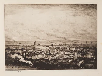 Londen vanaf Parliament Hill, pub. 1923