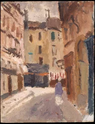 Een straat in Nantes, 1920-1930