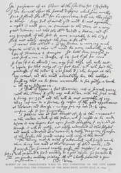 Rapport van Sir Christopher Wren aan de commissie van de stadslanden over de afwerking van het monument, 28 juli 1675 (gravure)