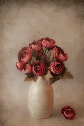 Sfeervolle rode bloemen