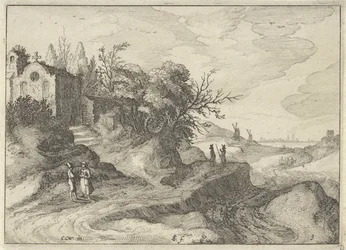 Kapel aan een slingerende landweg
