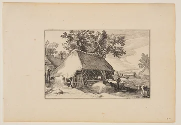 Een schuur, uit Landschappen (Verscheyden aerdige Lanthuysen...)