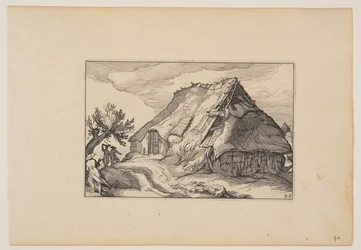 Een schuur, uit Landschappen (Verscheyden aerdige Lanthuysen...)