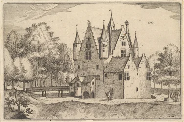 Een kasteel, plaat 22 uit Regiunculae et Villae Aliquot Ducatus Brabantiae, ca. 1610
