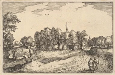 Een Klooster, blad 13 uit Regiunculae et Villae Aliquot Ducatus Brabantiae