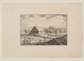 Boerderijen en Blekerijen, van Gezicht in de Omgeving van Haarlem (Plaisante Plaetsen)