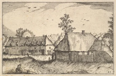 Grote schuren, plaat 21 uit Regiunculae et Villae Aliquot Ducatus Brabantiae, ca. 1610
