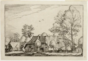 Grote boerderij, plaat tien naar Afbeeldingen van boerderijen, landhuizen en rustieke dorpen (Praediorum villarum et rusticarum casularum icones)
