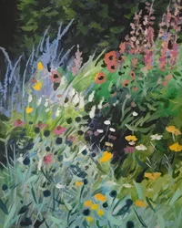 Levendige bloemenpracht in de tuin
