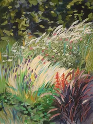 Levendige zomertuin