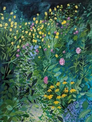 Levendige zomertuin