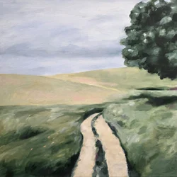 Kronkelend landweggetje