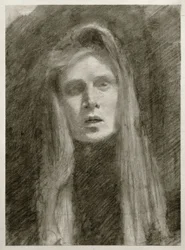 Vrouwelijk portret met hoofddoek (zelfportret)