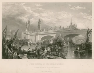 De opening van de Nieuwe London Bridge