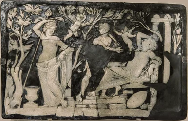 Bacchus en Ariadne Cameo, 1e helft 1e eeuw na Christus