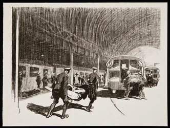 Ontscheping in Engeland, 1917