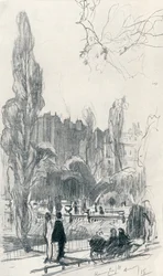 In Kensington Gardens - Fase één, c1920