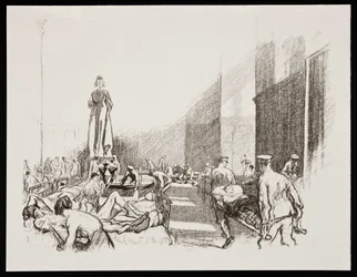 In het ziekenhuis in Engeland, 1917