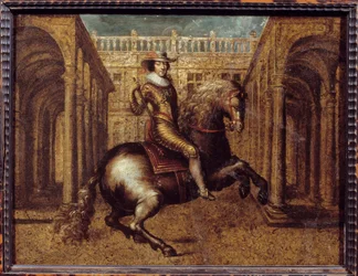 Ruiterportret van Gaston d