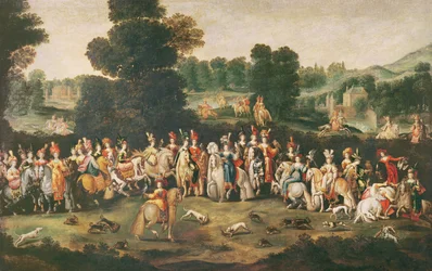 De Hertogin van Lotharingen op jacht