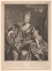 Portret van Marguerite Henriette de La Briffe Le Bret als Ceres