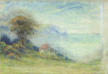 Kustlandschap bij Etretat (?)