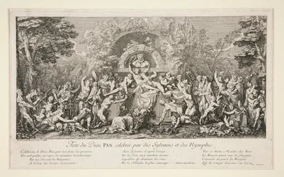 Fête du Dieu Pan, gevierd door Sylvains en Nymfen