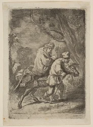 De vlucht naar Egypte: Kleine plaat, z.j.