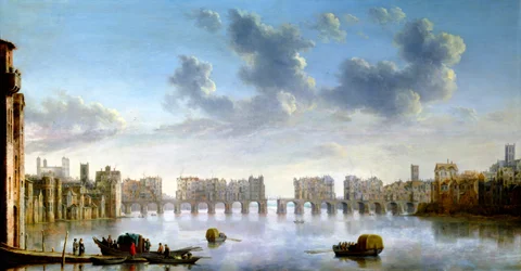 Oude London Bridge, c1630