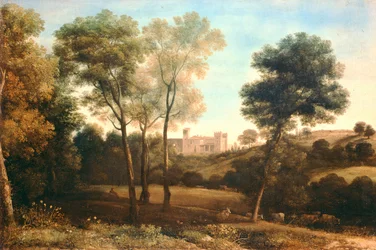 Landschap met kasteel