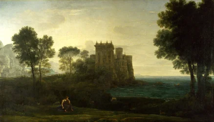 Landschap met Psyche voor het paleis van Cupido of het betoverde kasteel