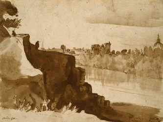 Uitzicht op de Tiber in Rome
