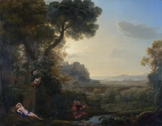 Landschap met Narcissus en Echo, 1644