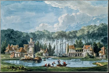 Uitzicht op de tuin, uit 