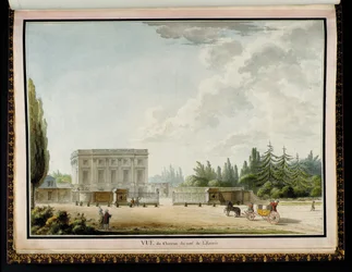 Vue du château du côté de l