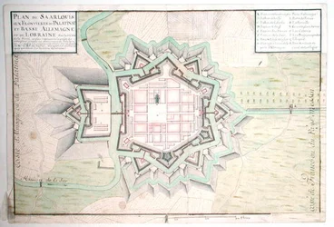 Atlas 131 E Plan van Saarlouis, uit Traité de Fortifications
