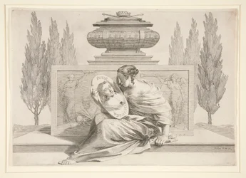 Allegorie van de dood van de koningin (Anna van Oostenrijk)