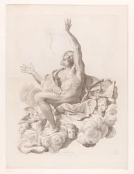 H. Paulus op wolk omgeven door cherubijnen