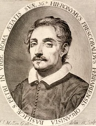 Portret van Girolamo Frescobaldi (ets)