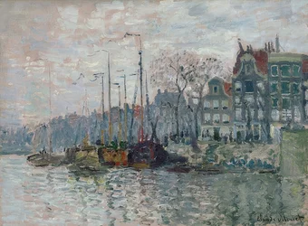 Uitzicht op de Prins Hendrikkade en de Kromme Waal in Amsterdam