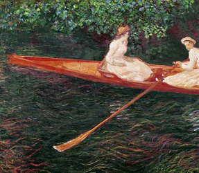 Boottocht op de rivier Epte, ca.1889-1890
