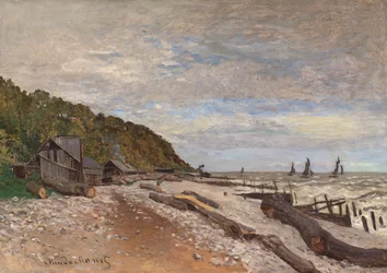 Scheepswerf bij Honfleur, 1864
