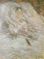 Camille Monet (1847-79) op haar sterfbed, 1879