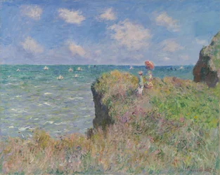 Wandeling langs de kliffen bij Pourville, 1882