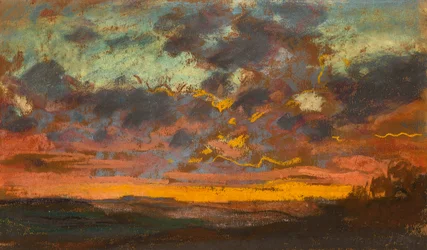 Zonsondergang, ca. 1868