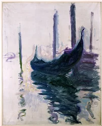 Gondels in Venetië, 1908