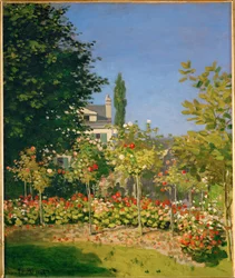 Jardin en fleurs a Sainte-Adresse (olieverf op doek)