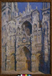 De kathedraal van Rouen, het portaal en de toren van Albane