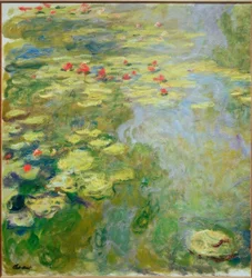 De vijver met waterlelies (linker deel)