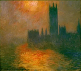 Het Parlement, zonsondergang